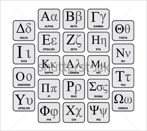 Greek alphabet font mac